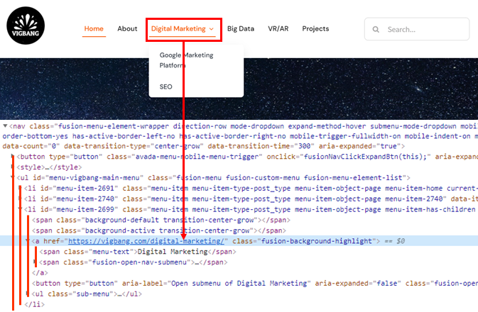 구글 태그매니저 CSS 선택자 코드 확인