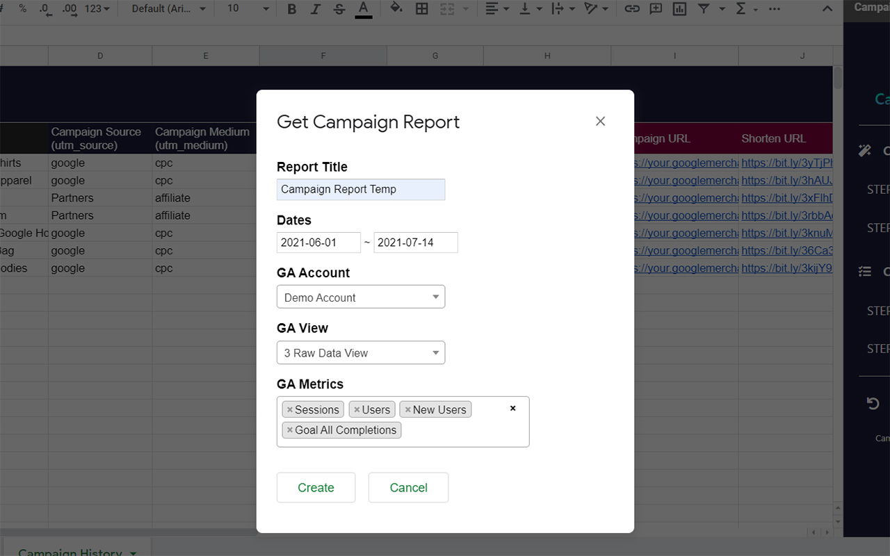 Campaign_URL_Manager_Create_Report